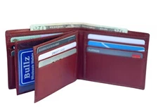 Bullz Genuine leather Bifold Wallets For Men Slim Compact Mens Wallet
