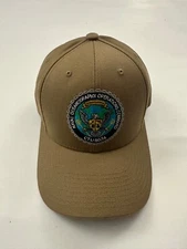 The Corps Naval Oceanography Command Logo Beige Baseball Cap Hat One Size