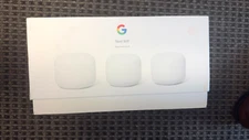 3 PacK Google Nest Wi Fi Router AC2200 2 Points Voice Assistant Snow White