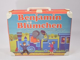 vintage BENJAMIN BLÜMCHEN Kassetten Koffer mit vielen Hörspielen MCs Kinder