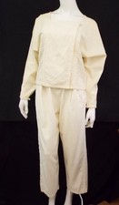Vintage 1980s Issey Miyake Sport White Cotton Shirt  Pants I.S. Label MEDIUM