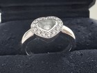 Vintage Chopard Happy Diamonds 18k White Gold Ring with Box / Size 6.25 — photo 2