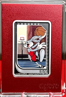 Moneda comercial 2026 Agoro WB LOONEY TUNES BUGS BUNNY🐰 1 oz plata rubí bajo certificado de autenticidad #5