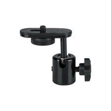 Camera Mount Mic Stand Adapter with Ball-and-Socket Head Fits Standard 1/4-20...