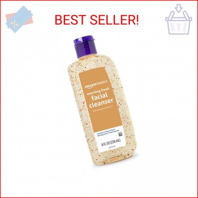 Amazon Basics Morning Fresh Facial Cleanser with Ginseng and Vitamin C, 8 fl oz