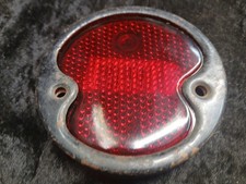 1932 Ford Cars 1928-41 Trucks Red Glass Tail Light Lens W Black Metal Bezel