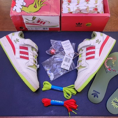 Adidas Forum Low The Grinch Trainers. Size US 8.5M / 9.5W #Grinch OG Brand New