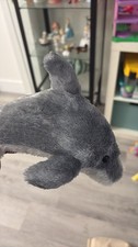 SeaWorld Grey Dolphin Plush Stuffed Animal Souvenir