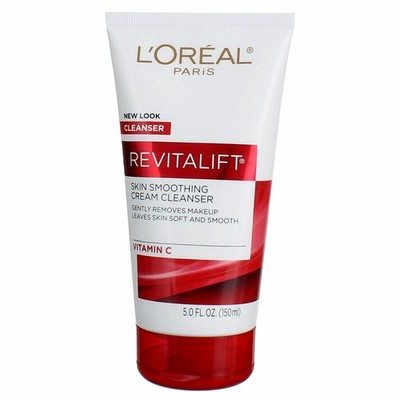 3 Pack L'Oreal Paris RevitaLift Smoothing Facial Cream Cleanser, 5 fl oz