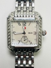 Michele Milou MW15A01A2025 Diamond Stainless Steel Quartz Women's Watch