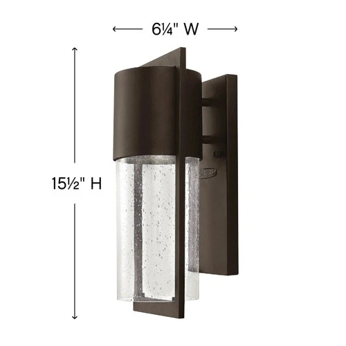 Hinkley Lighting 1320 Shelter 15-1/2" Tall 1 Light Dark Sky - Bronze - Picture 6 of 12