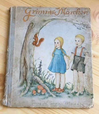 Grimms Märchen  Ein Märchen-Lesebuch 3. Folge 1941 mit 10 farbigen Bildern