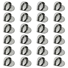 24pcs Phone Ring Holder 0.8" Adhesive Heart Cell Phone Ring Finger Grip, Black