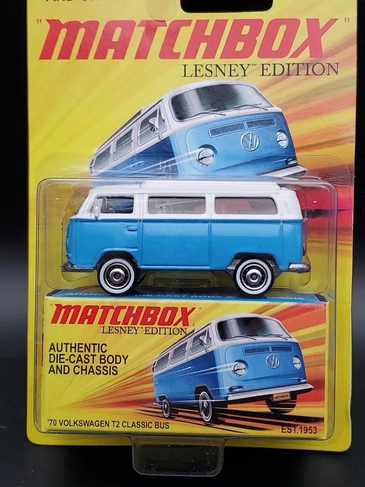 Matchbox Lesney Edition Series Blue '70 Volkswagen T2 Classic Bus  - Image 3 of 4