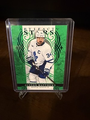 2026-27 UD ARTIFACTS HOCKEY #'D 10/10 AUSTON MATTHEWS  EMERALD-STARS LEAFS