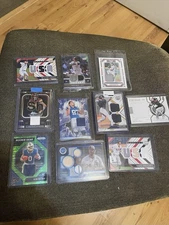 10 Card Multi-Sport Patch/Mem Lot. Years And Brands Vary. Players Listed