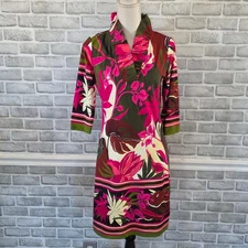 Jean-Pierre Klifa Alizah Dress Chagal Garden Resort UPF 50 Beach Vacation NEW L