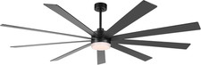 84" Modern Ceiling Fan with Light  Remote, 6-Speed, Reversible DC Motor