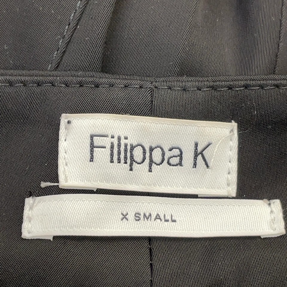 86c Filippa K, Stoffhose, Größe: XS, Schwarz, Elasthan/Viskose, Einfarbig ...