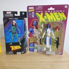 Marvel Legends Retro Carded Mystique   Uncanny Xmen Rogue Green Suit 6  Figures