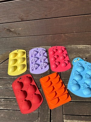 Silikon Eiswürfel-Form Früchte / Ice Cube Tray