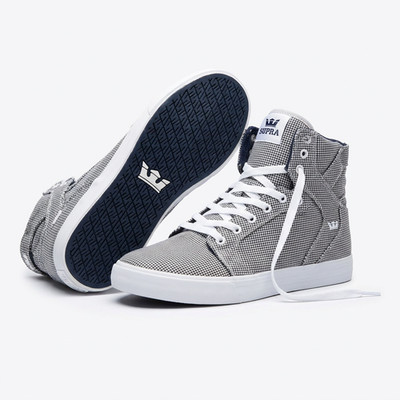 Supra Skytop HT Sneakers Grey Houndstooth - Without Box - Perfect- UNI M5.5/W7