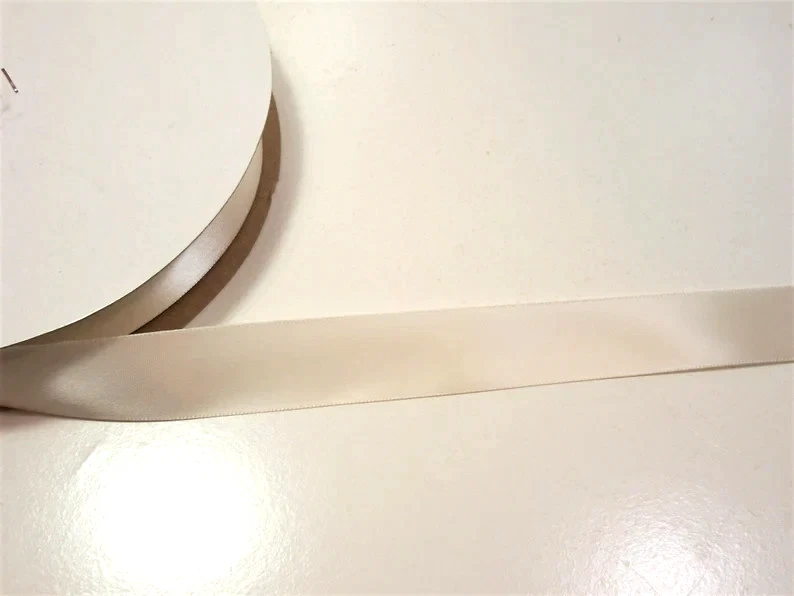 Ivory Single-Face Satin Ribbon 7/8 inch wide x 10 yards Schiff Polyester B18 - Image 3 of 4
