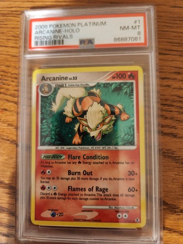 Arcanine graded PSA 8 for sale on eBay