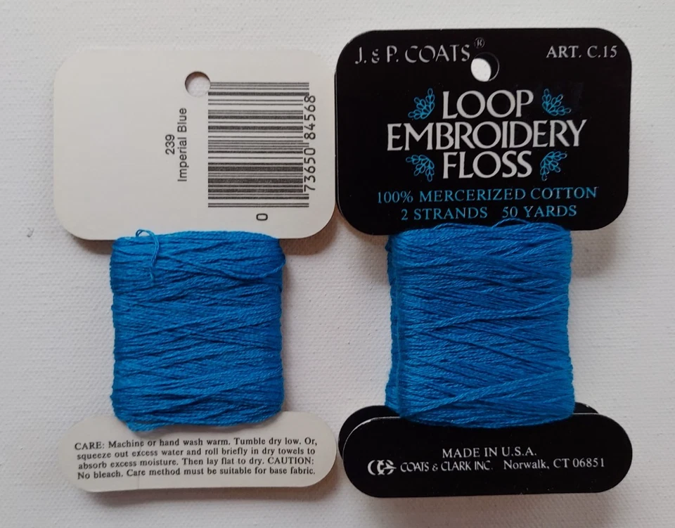 J&P Coats Embroidery Floss 2 strands, 50yd,100% mercerized cotton, 24 pieces NEW - Image 2 of 4
