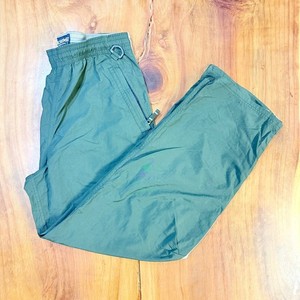 Vintage Y2K Abercrombie Men's Pants S unlined Swishy Stripe windbreaker Nylon E2
