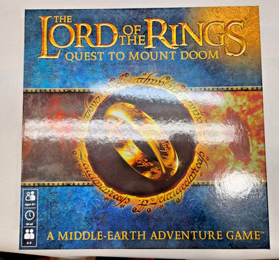 Lord of the Rings Quest to Mount Doom Board Game, sleeved, built, Games Workshop