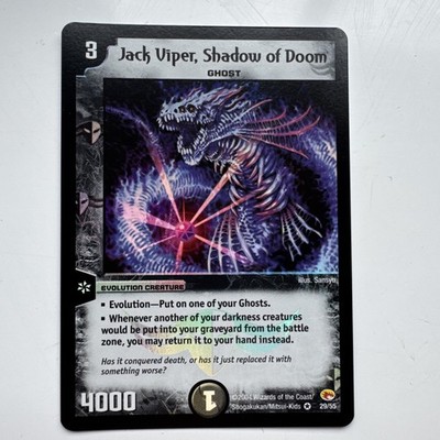 Duelmasters Jack Viper, Shadow Of Doom 29/55 DM-03 Rampage Of The Super Warriors