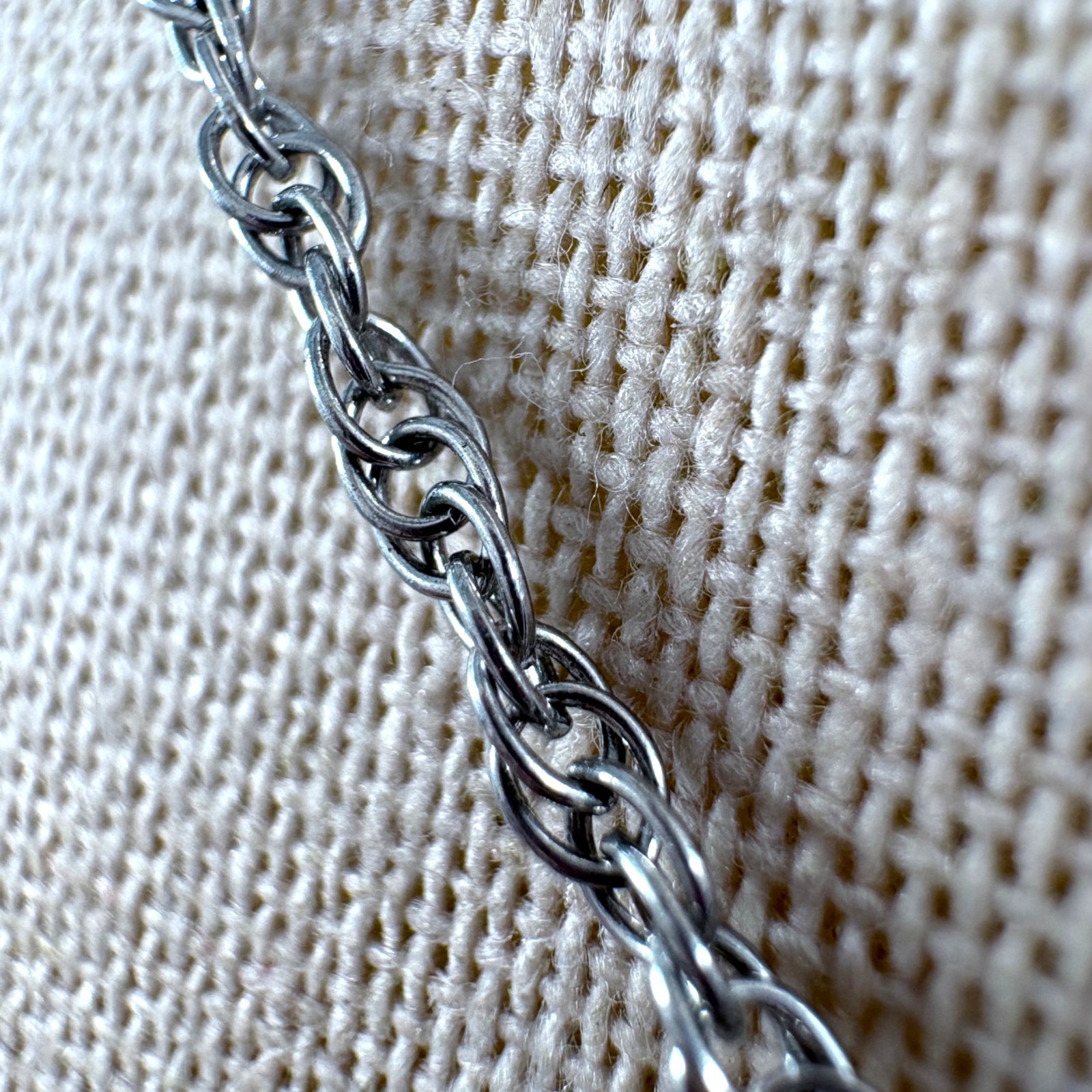 VTG Solid Sterling Silver 925 Cable Link Chain Ne… - image 6