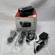 Canon Vixia HF R10 AVHD CMOS 20x Zoom Dual Flash Memory Video Camcorder- Nr Mint