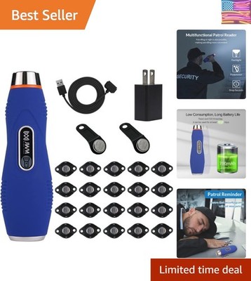 JWM Flashlight Security Guard Patrol System, iButton Touch Patrol Tour Reader...