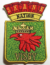 Skane Nation Visby Sweden Shield Patch Badge Crest