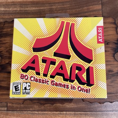Atari 80 Classic Arcade and Console Games In One PC CD-ROM NEW Factory Sealed