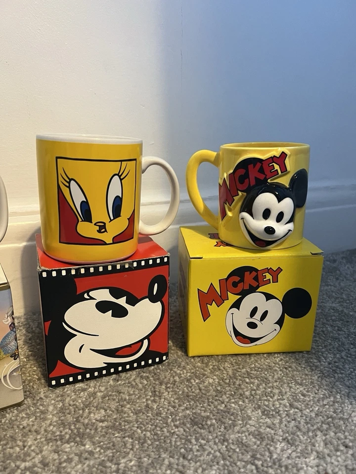 Bundle 4 x Vintage 1980’s/90’s Boxed Walt Disney World Land Mugs Ceramic Cups! - Image 3 of 4