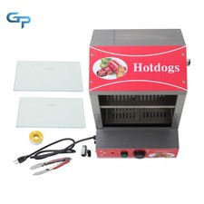 2-Tier Electric Hot Dog Steamer with Bun Warmer - 27L/28.5 QT Capacity