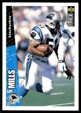 Sam Mills 1996 Collector's Choice #111 Panthers NFL READ FREE SHIP AutographDen