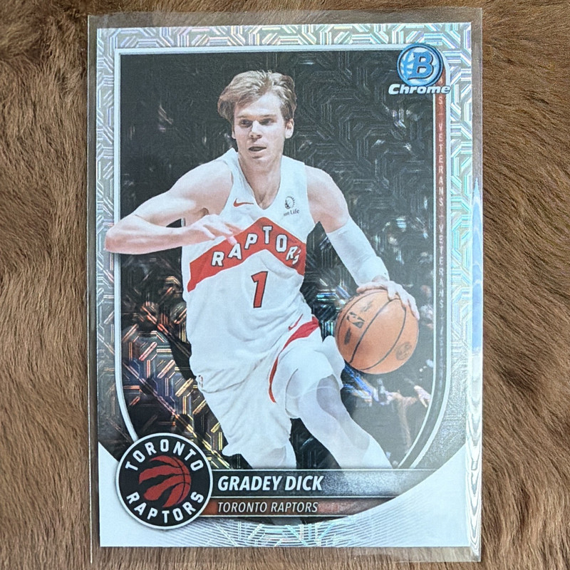 Topps 2025-26 Bowman Chrome Mojo Refractor Gradey Dick Raptors #BCV-70
