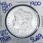 1900 BU UNCIRCULATED MORGAN SILVER DOLLAR AUTHENTIC U.S. MINT FREE SHIPPING 5629