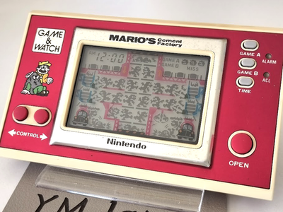 Nintendo GAME and WATCH MARIO'S Cement Factory Used Handheld Japan