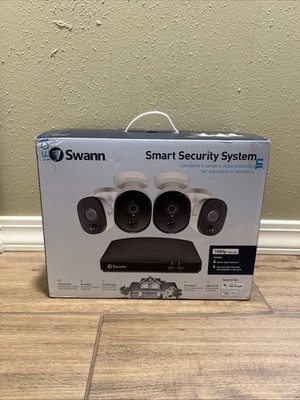 Swann Smart Security System Full HD 1080p 4 Channel video recorder 4 Cameras