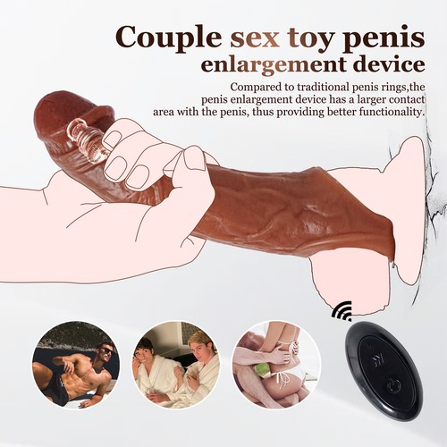 Silikon Penishülle,Penis Sleeve Penismanschetten Mit Realistisches Ausseh Dildo - Bild 56 von 60