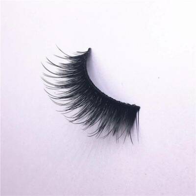 100% Real Mink 3D Volume Corner Thick False Eyelashes Strip Lashes Neu
