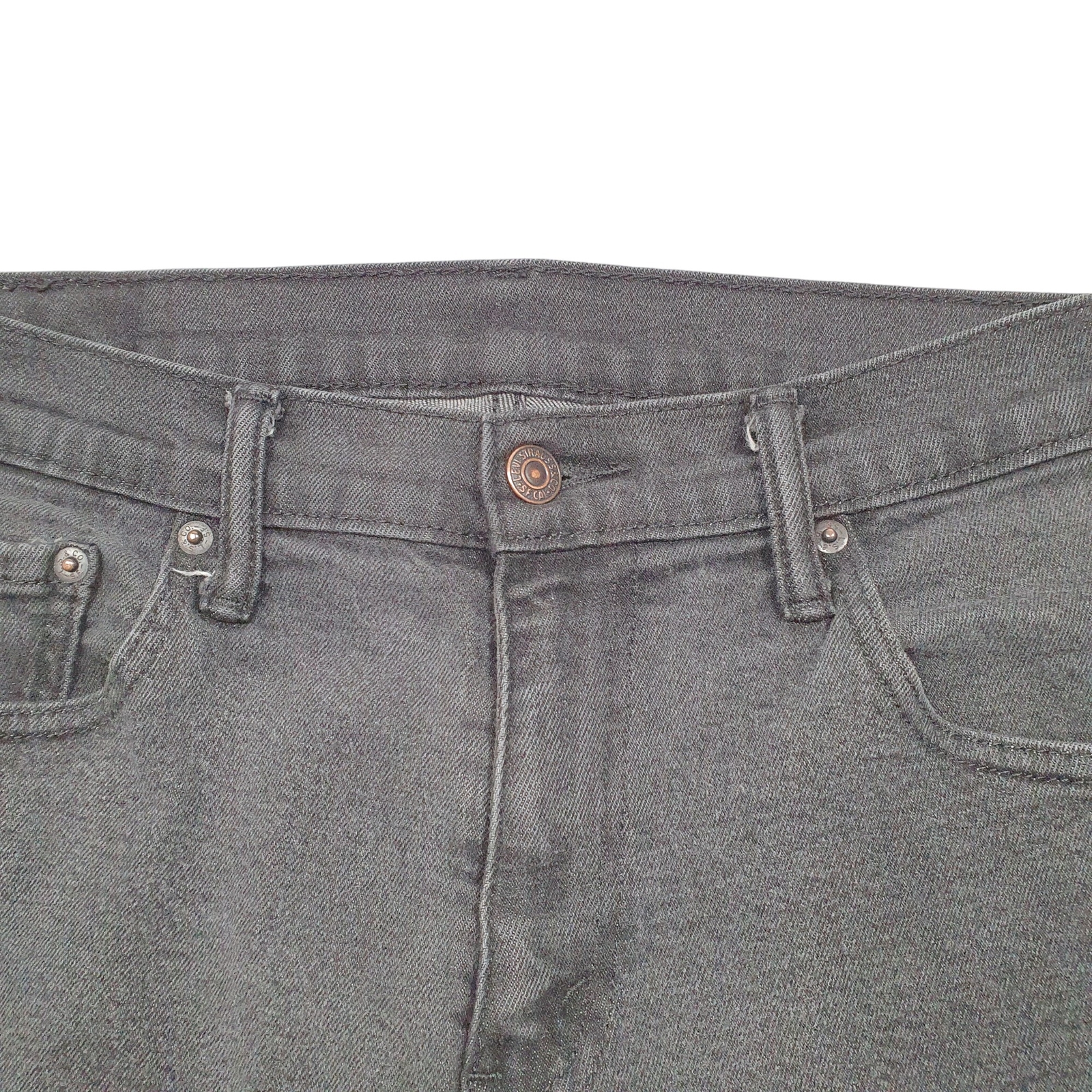 LEVIS 511 Jeans Slim Fit Grey Denim Trousers Mens Stretch W32 L28 image 2