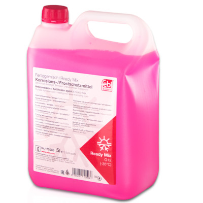 5L FEBI Kühlerfrostschutz G12 Rot AUDI SEAT VW OPEL SAAB 172006