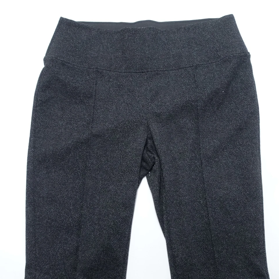 Legging Nine West para mujer mediano negro espiga poliéster elástico cintura alta Foto 3 de 4