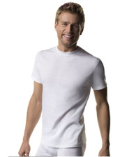 Hanes Mens White Tagless T-Shirts Crewneck 6Pk S-3XL